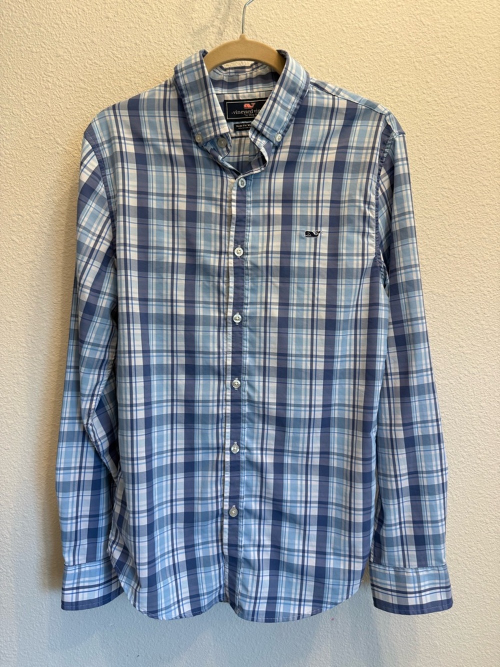 Vineyard Vines Men’s Slim Fit Whale Shirt – Size Small 🐳💙